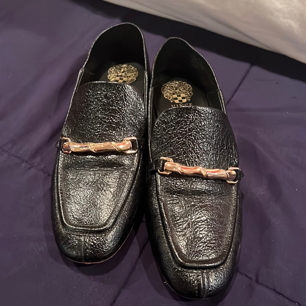 Vince Camino black loafer flat.